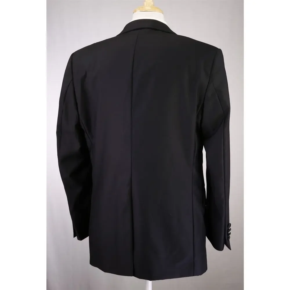 Jos A Bank Signature Black 1-Btn Notch Lapel Tuxedo Formal Wedding Suit 41R 42R